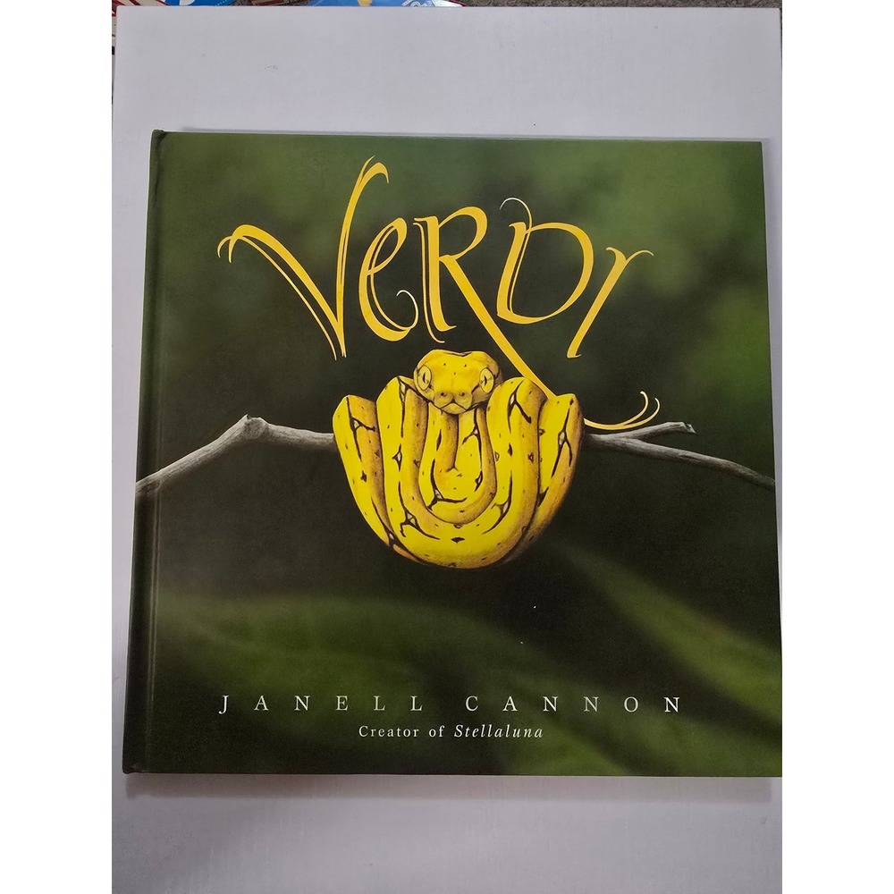 Verdi by Janell Cannon Hardcover Childrens Picture Book Snake Story Stellaluna